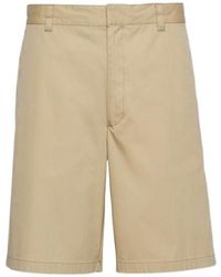 Prada - Logo-Patch Shorts - Lyst