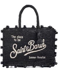 MC2 Saint Barth - Colette Bead-Embellished Shoulder Bag - Lyst