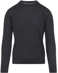 ZEGNA - Long Sleeved Crewneck Jumper - Lyst