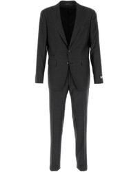 Canali - Long-Sleeved Jacket, Belt Loops, Pants, Suit - Lyst