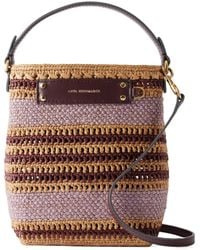 Anya Hindmarch - Striped Raffia Cross Body Bag - Lyst