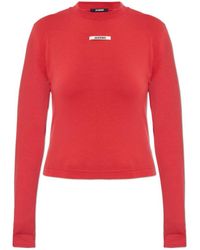 Jacquemus - Logo Patch Long-Sleeve Top - Lyst