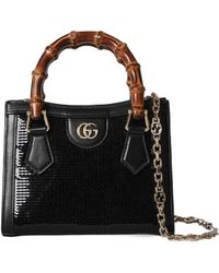 Gucci - Diana Embroidered Small Tote Bag - Lyst