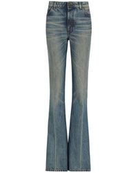 Balmain - Straight-Leg Faded Denim Jeans - Lyst