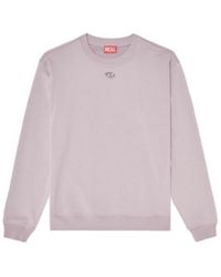 DIESEL - Oval-D Embroidered Sweatshirt - Lyst