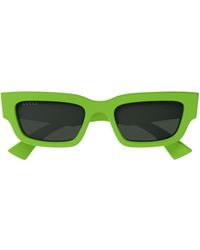 Gucci - Eyewear Rectangular Frame Sunglasses - Lyst