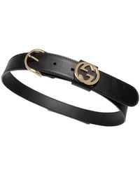 Gucci - Belt With Round Buckle - Lyst
