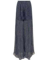 Rochas - Sheer Wide Leg Pants - Lyst