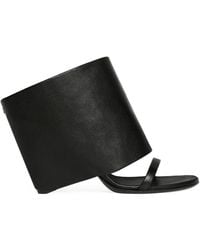 Courreges - Courrèges Oblique Wedged Mules - Lyst