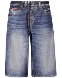 Martine Rose - Mid-Length Denim Shorts - Lyst