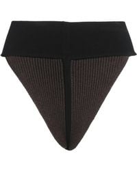 Rick Owens - Dark Shorts & Bermuda Shorts Cashmere, Wool, Elastane, Viscose, Polyester - Lyst