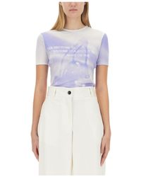 Jil Sander - Motif Printed Slim Fit T-Shirt - Lyst