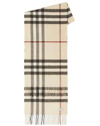 Burberry - Check Pattern Fringed-Edge Scarf - Lyst