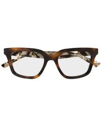 Gucci - Tortoiseshell-Effect Square-Frame Glasses - Lyst
