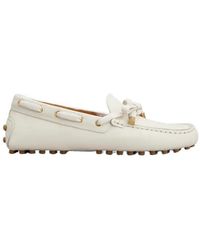 Tod's - Gommino Bow Detail Flat Shoes - Lyst
