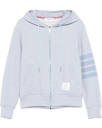 Thom Browne - 4-Bar Stripe Zipped Hoodie - Lyst