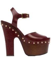 Chloé - Chloé Meret Studded Platform Clogs - Lyst