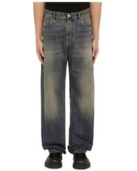 Etro - Logo-Embroidered Mid-Rise Wide-Leg Jeans - Lyst