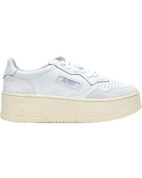 Autry - Medialist Platform Lace-Up Sneakers - Lyst