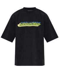 DSquared² - Oversized Logo Print T-Shirt - Lyst