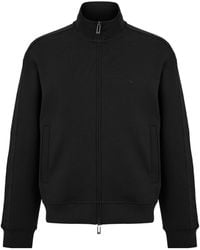 Emporio Armani - Zipper Fleece Jacket - Lyst