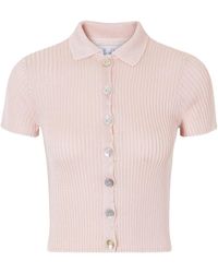 Calle Del Mar - Ribbed-Knit Cardigan - Lyst