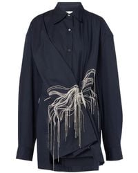 Dries Van Noten - Fringe Embellished Oversized Shirt - Lyst