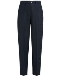 Brunello Cucinelli - Cotton-Linen Panama Trousers - Lyst