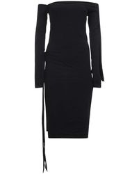 ROTATE BIRGER CHRISTENSEN - Cut Out-Detail Midi Dress - Lyst