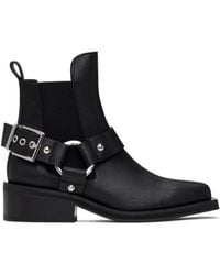 Ganni - Low Cut Biker Chelsea Boots - Lyst