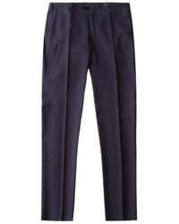 PT01 - Slim-Cut Tailored Trousers - Lyst
