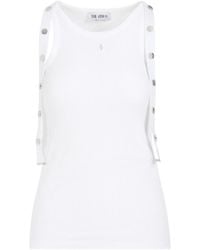 The Attico - Stud-Detail Cotton Tank Top - Lyst