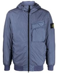 Stone Island - Logo Patch Zip-Up Padded Jacket - Lyst