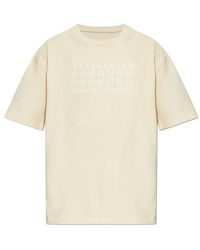 Maison Margiela - Numbers Motif Printed Crewneck T-Shirt - Lyst