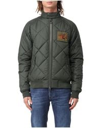Barbour - Logo Patch Zip-Up Padded Jacket - Lyst