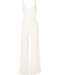 Galvan London - Paneled Crepe Jumpsuit - Lyst