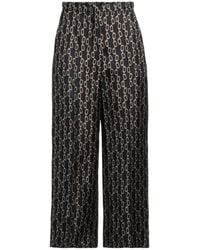 Max Mara - Two-Tone Loose Long Pants - Lyst