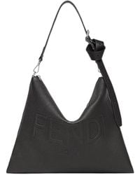 Fendi - Roma Logo Embossed Tote Bag - Lyst