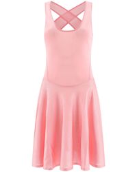 Alaïa - Alaïa Criss-Cross Open Back Mini Dress - Lyst