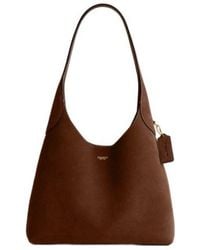 COACH - Solid Color Shoulder Bag - Lyst