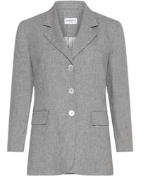 Marella - Single-Breasted Linen-Blend Blazer - Lyst