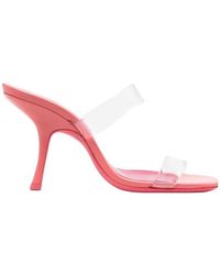 BY FAR - Clara Square Toe Heeled Mules - Lyst