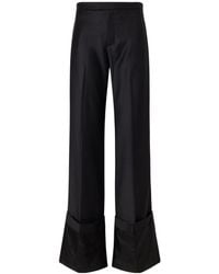 Jean Paul Gaultier - Wool-Twll Wide-Leg Pants - Lyst