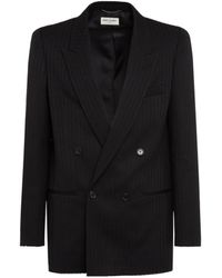 Saint Laurent - Double-Breasted Suit Jacket - Lyst