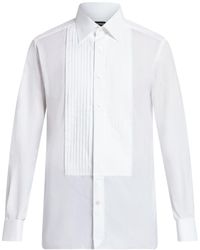 Tom Ford - Pleated Bib Collar Shirt - Lyst