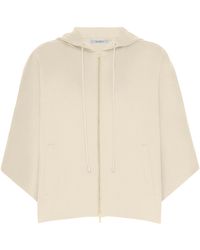 Max Mara - Technical Jersey Cropped Hoodie - Lyst