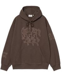 Carhartt - Wip Pattern-Printed Drawstring Hoodie - Lyst