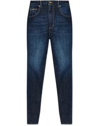 DSquared² - High Wait Tapered Skinny Jeans - Lyst