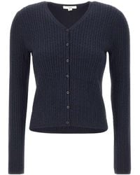 Vince - Ribbed Cropped Cardigan - Lyst