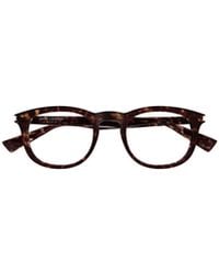 Saint Laurent - Eyewear Oval Frame Glasses - Lyst